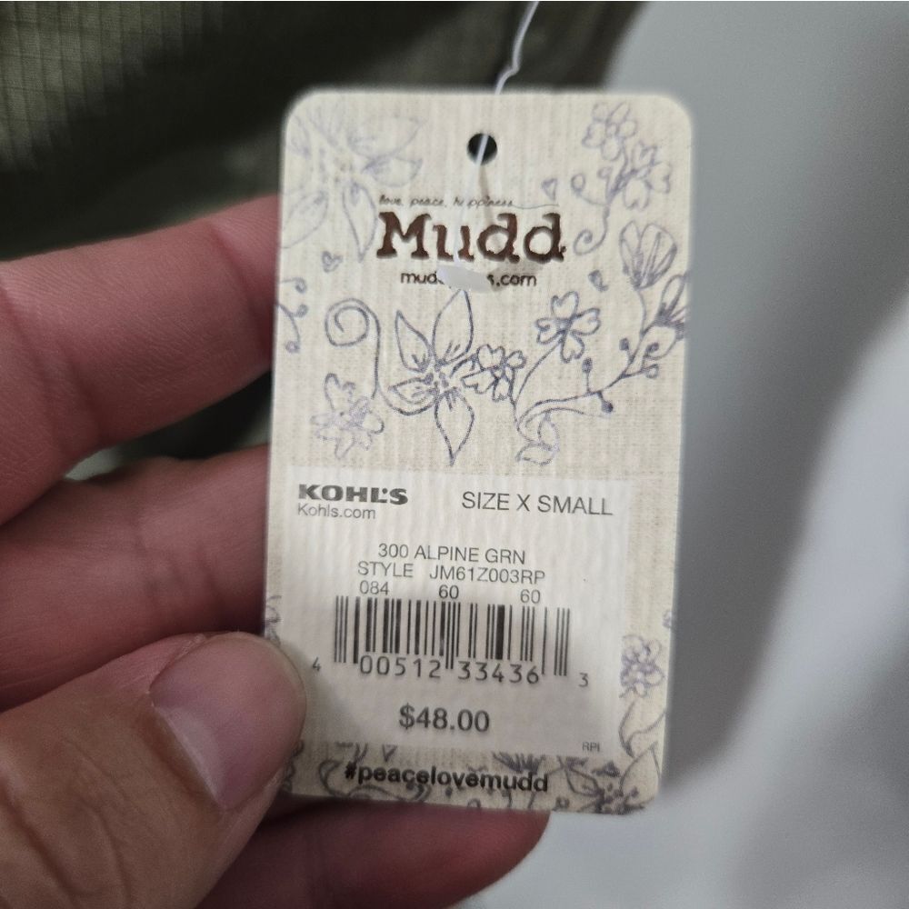 Junior's Mudd camo zip-up vest NWT - Picture 7 of 12